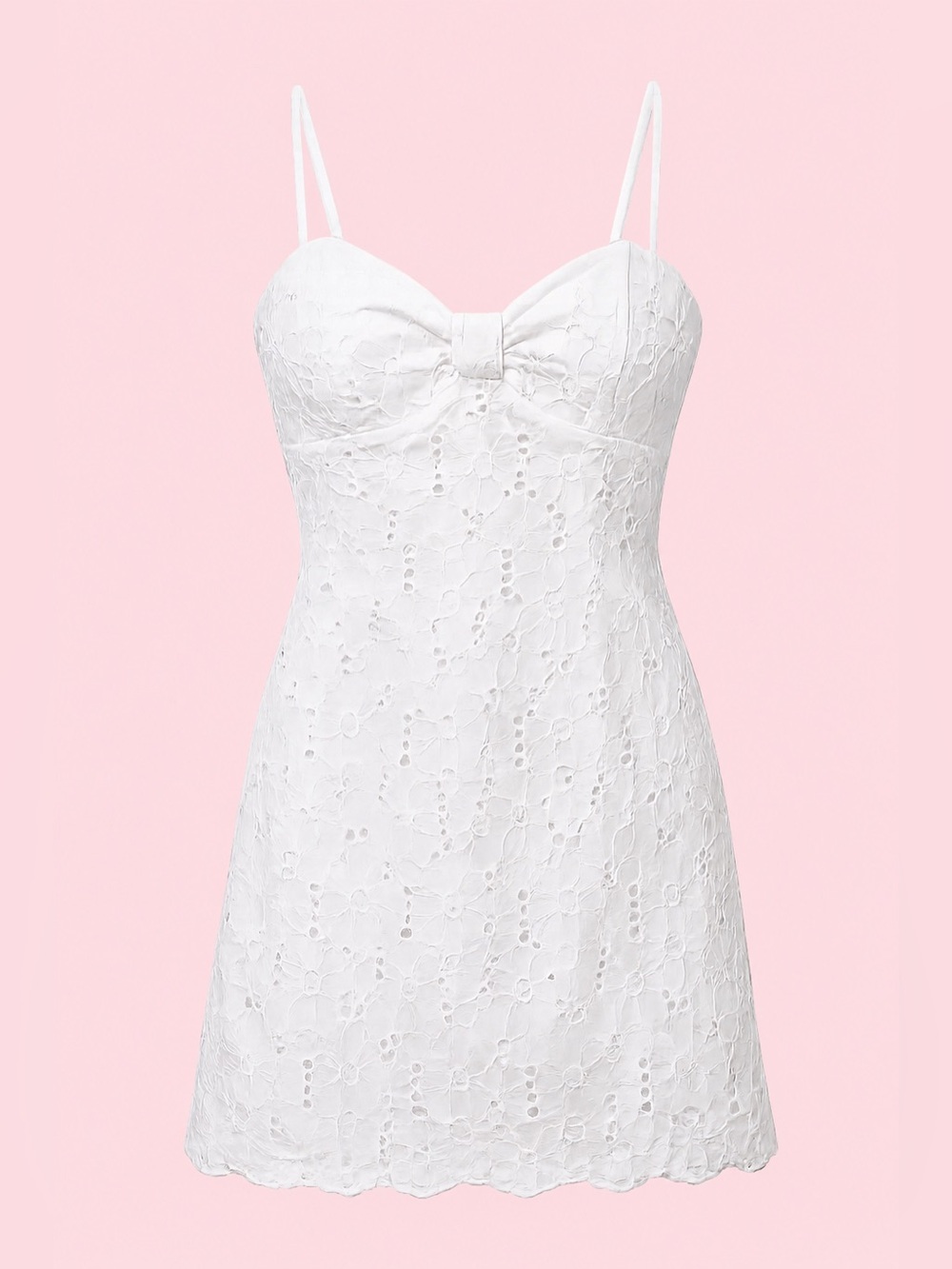 Lilly Pulitzer white eyelet mini dress, size 2